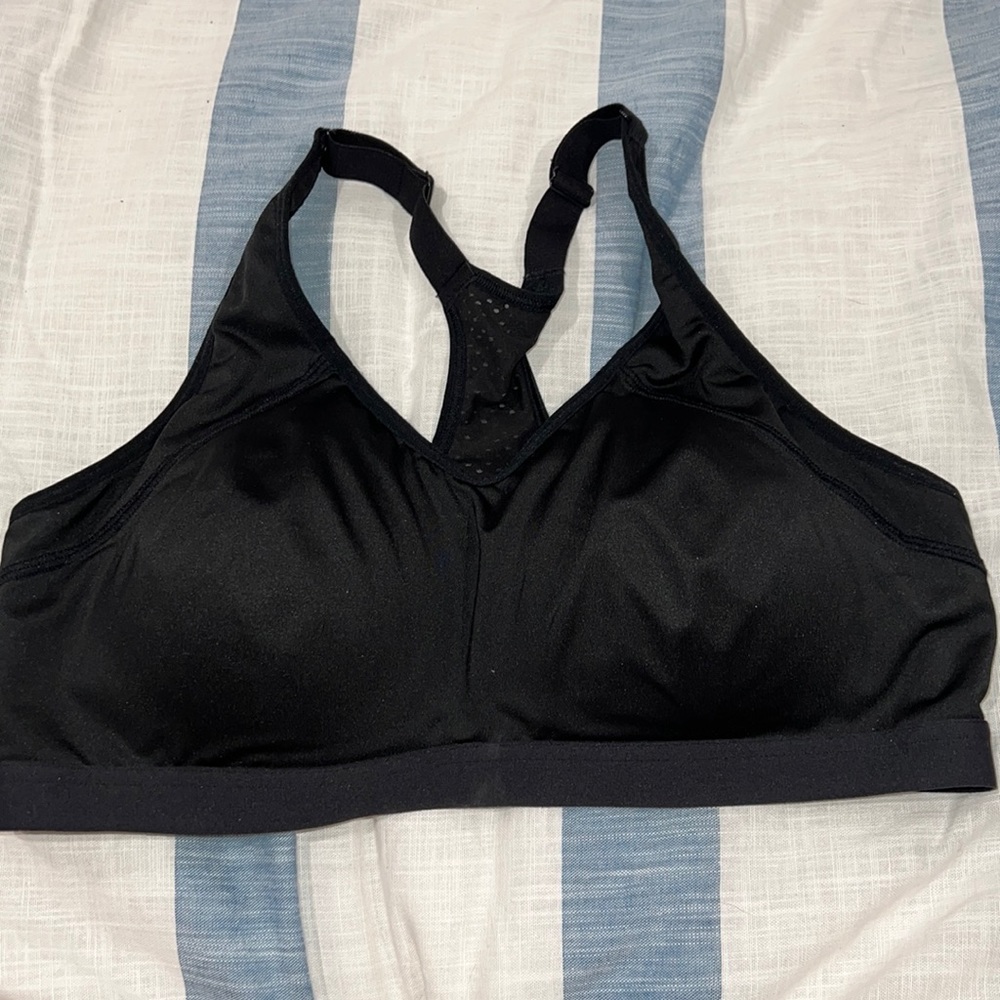 DSG Women’s High‎ Support Racerback Sports Bra Dark Black Size Large